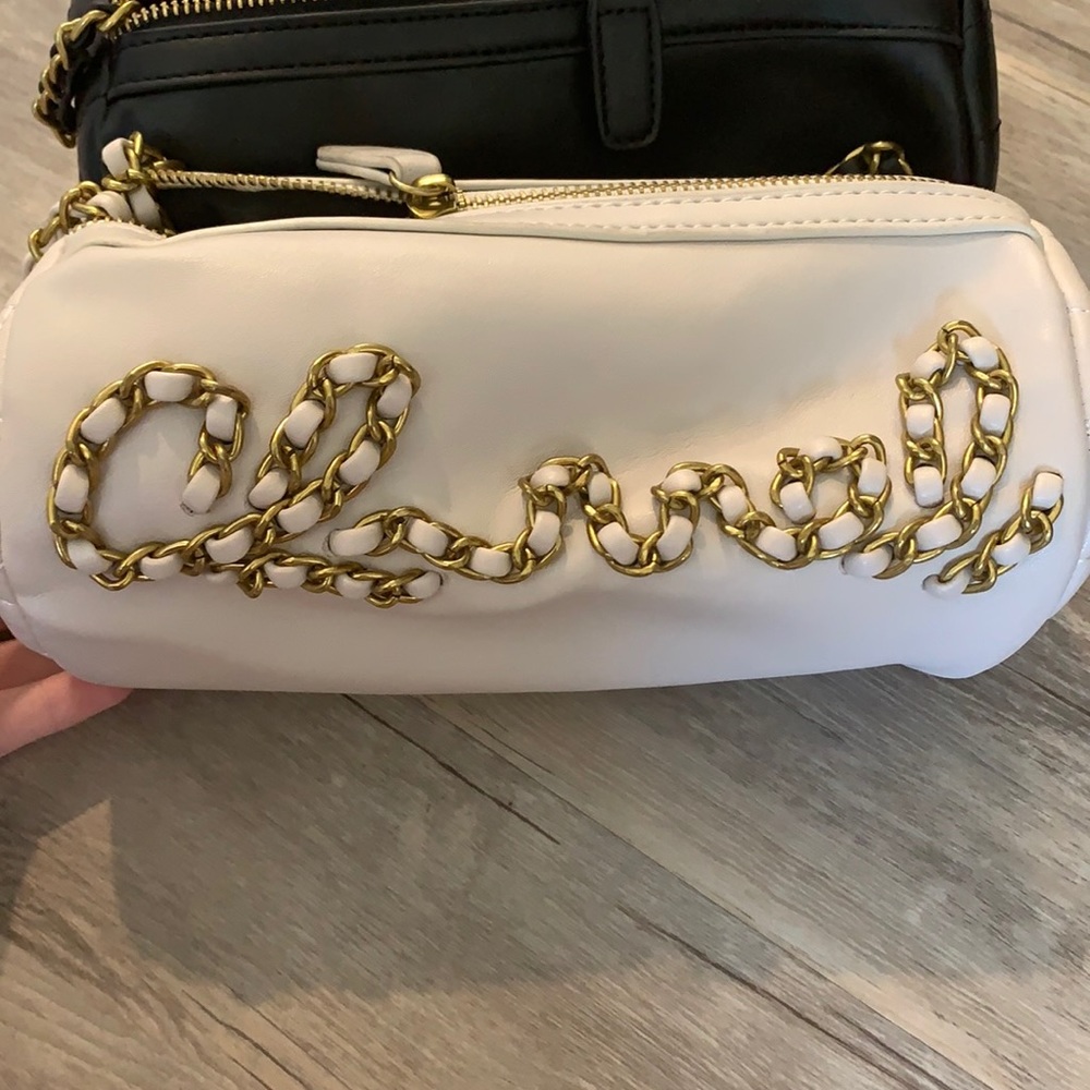 Beige quilted bag